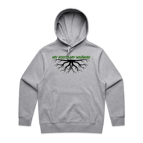 MY ROOTS MY WHĀNAU - AS Colour Mens Heavy Hood Thumbnail