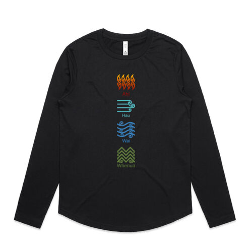 TE TAIAO - AS Colour Womens Maple Curve Longsleeve Tee Thumbnail