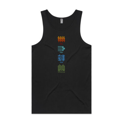 TE TAIAO - AS Colour Mens Lowdown Singlet Thumbnail